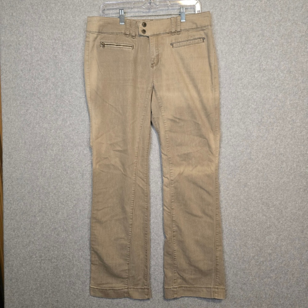 Royal Robbins Pants Womens 14 Straight Leg Khaki Outdoor Utility